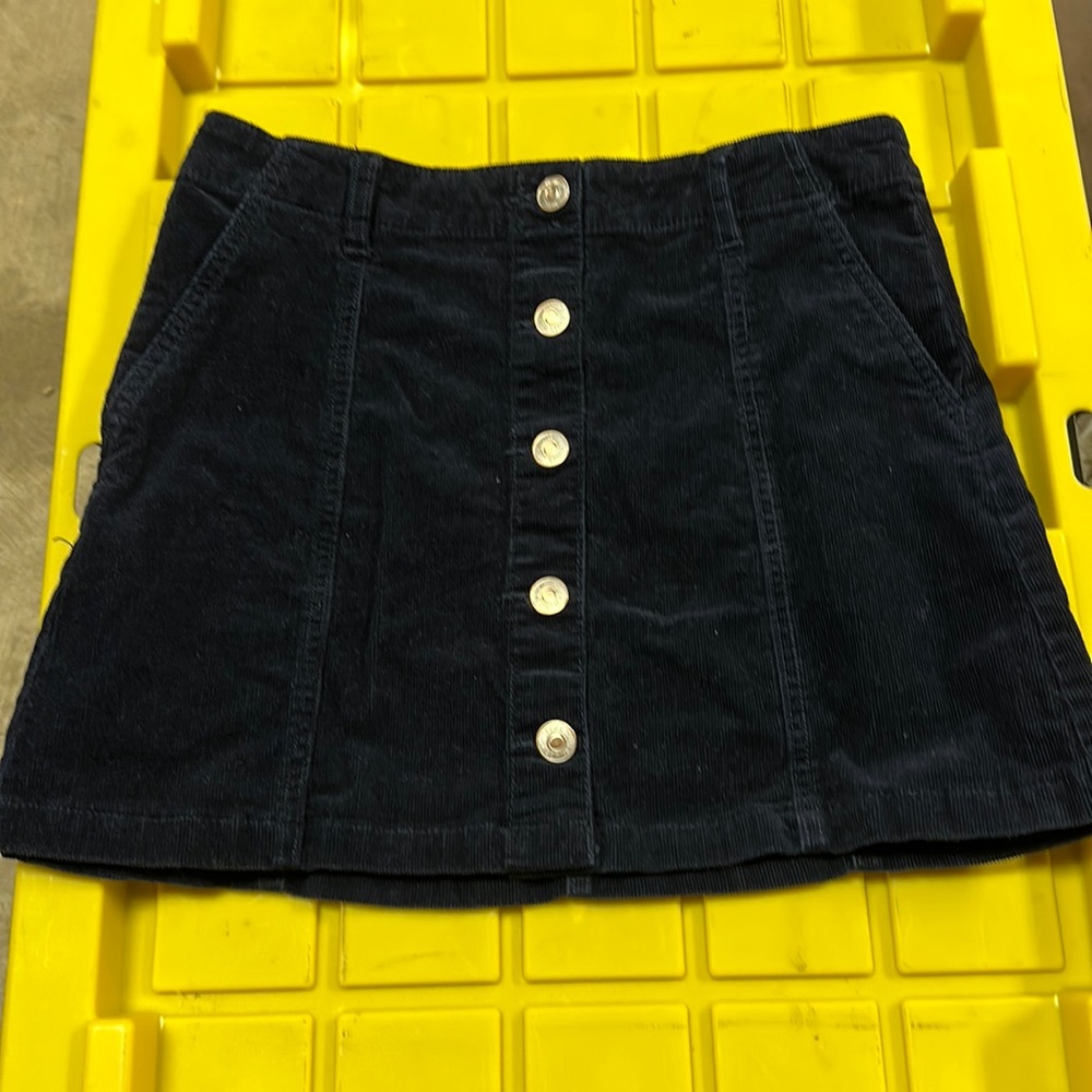 Forever 21 black mini corduroy skirt